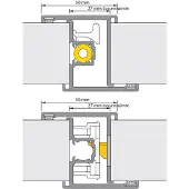 Alprokon Deurnaald P-Prefab-2 - 2450mm - Deurdikte 40mm - Blind