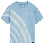 We fashion Shirt lichtblauw / wit