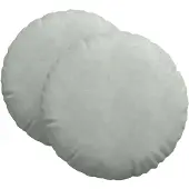 vidaXL Zitkussens 2 st Fluweel Lichtgrijs Ø60 x 21 cm