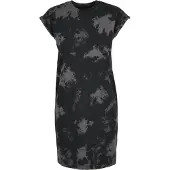 Urban Classics Jurk rookgrijs / zwart