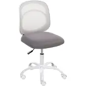 Beliani BLISSFUL - Bureaustoel - Grijs - Polyester