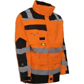 Elka Rainwear 086004R Visible Xtreme Oxford rain jacket with reflective tape