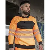 Korntex KX1002 EOS Hi-Vis Workwear Hoody With Printing Area