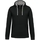 Kariban K446 Sweater met contrasterende capuchon - Oranje