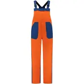 WW4A Huismerk WW4A TB26535 Tuinbroek polyester/katoen oranje-korenblauw oranje-korenblauw
