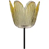 HBX natural living Waxinelichthouder tulp geel Ø8,5cm geel Glas