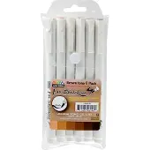 Spree Technische Brushpennen Bruintinten Set 6 stuks