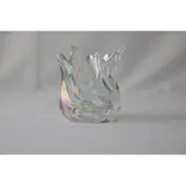 Mansion Atmosphere Waxinelichthouder tulp wit 9x9x9,3cm wit Glas