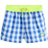 Next Zwemshorts donkerblauw / blauw gemêleerd / neongroen / wit