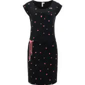 Ragwear Zomerjurk 'Penelope' rosa / zwart