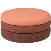 Broste Copenhagen Pond poef roest - Ø68XH30CM