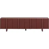 Fonq WOOOD x Basu Tv-meubel Grenenhout B 200 cm - Bordeauxrood