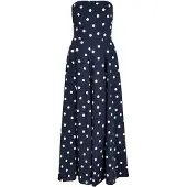 Apricot Jumpsuit donkerblauw / wit