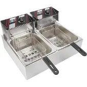 Mira Frituurpan dubbel - Frituurpan -Zilver - ‎44cm x 55cm x 30cm