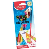 Maped Pochette 12 crayons de couleurs Colorep'S Duo