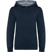 Kariban K4014 Sweater met contrasterende capuchon met motief