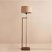 Opviq Vloerlamp Terry | Opviq textiel beige 38x38x150 cm vloerlampen | NADUVI