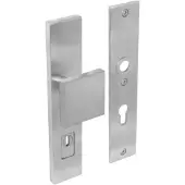 Intersteel Veiligheidsbeslag SKG3 rechthoekig duwer/geen kruk PC72mm kerntrekbeveiliging - RVS