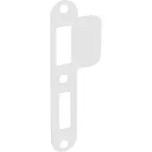 Formani Basics LBSPA-NYW sluitplaat afgerond tbv deursloten - wit