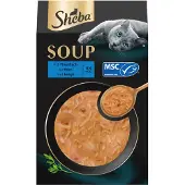 Sheba Soup Kattenvoer Natvoer Tonijn 4 x 40 gr