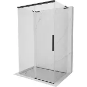 Mexen Rox-3S L 3-zijdige schuifdouchecabine 115 x 100 , transparant, zwart - 8C2L-115-100-70-00-3S