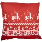 Clayre & Eef Kussenhoes 45x45 cm Rood Polyester