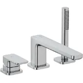 Kludi Renon - Badrandkraan, 3-gats installatie, chroom 424480575