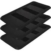 KOTARBAU 3 Stuks Schoenenlekbak, Lekbak Schoenen, Rubber, 80x40 cm, Zwart, Schoenenmat, Onderlegger Schoenen, Schoenendruipbak, Schoenmat, Schoenafdruipbak