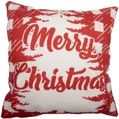 Clayre & Eef Kussenhoes 45x45 cm Rood Polyester