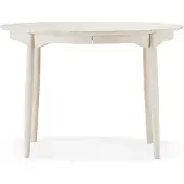 Stolab Carl eettafel deelbaar Ø115 cm Berkenhout witte olie
