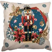 Clayre & Eef Kussenhoes 45x45 cm Beige Polyester