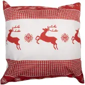 Clayre & Eef Kussenhoes 45x45 cm Wit Polyester