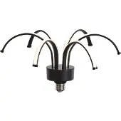 LUEDD E27 LED Deco Lamp zwart 6W 450 lm 3000K