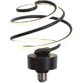 LUEDD E27 LED Deco Lamp Zwart Spiraal 6W 370 lm 3000K