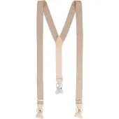 Tresanti bretels beige zilveren hardware