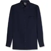 Olymp Luxor Comfort Fit Overhemd marine, Faux-uni