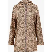 Mountain Peak lange dames regenjas met panterprint maat M