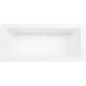 Saqu Deep inbouwbad 2-persoons 180x80cm glans wit acryl