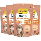 GimCat 4x Kattensnack Nutri Vitamin Bites 40 Gr
