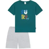 Schiesser Nachtkledij ' Kids Nightwear ' grijs gemêleerd / groen