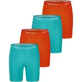 Happy Shorts Boxershorts turquoise / oranje / wit