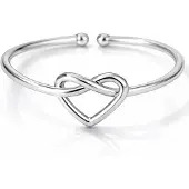 LGT JWLS Dames Ring One Size Zilverkleurig Hart