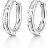 Cilla Jewels Oorringen Zilverkleurig Zirkonia