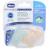 Chicco Physioforma Light Fysiologiesche fopspeen 2-6m 2 St Fopspeen