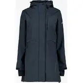Mountain Peak dames softshell parka jas blauw maat L