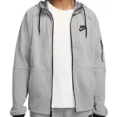 Nike Tech Essentials fleecehoodie met rits voor heren - Grijs | Maat