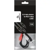 Gembird 3.5 mm stereo naar RCA audiokabel, 1.5 meter