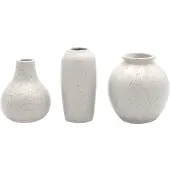 Leeff - Mini Vazen Meike - Keramiek - Set van 3 - Grijs