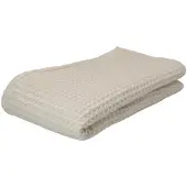 Leeff - Wafel Handdoek Wessel - Naturel - 70 x 140 cm