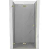 Mexen Lunar-F vouwdeur douchedeur links 90 , transparant, goud geborsteld - 836-090-000-55-00-L